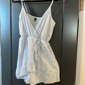 Floral wrap dress with shorts